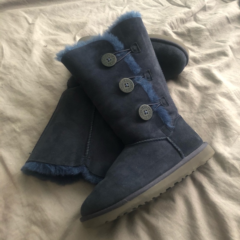 Blue Bailey Button Triplet Boot